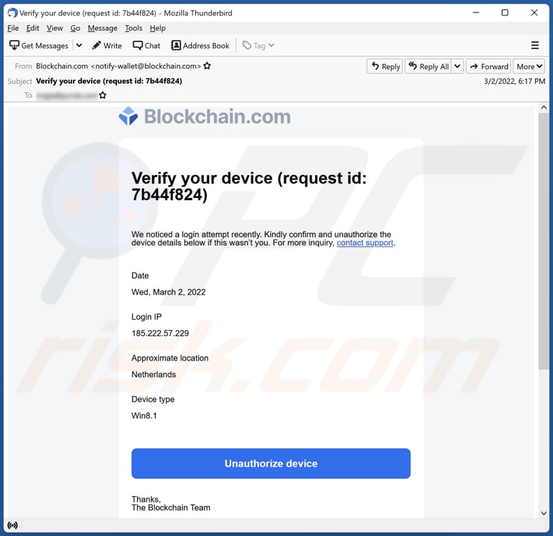 Email Bitcoin Scam ? - Microsoft Community