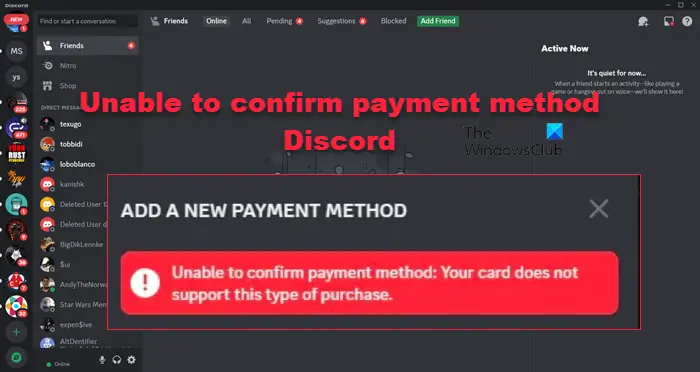 What to Do If Discord Nitro Says Card Rejected When Purchasing ▷➡️