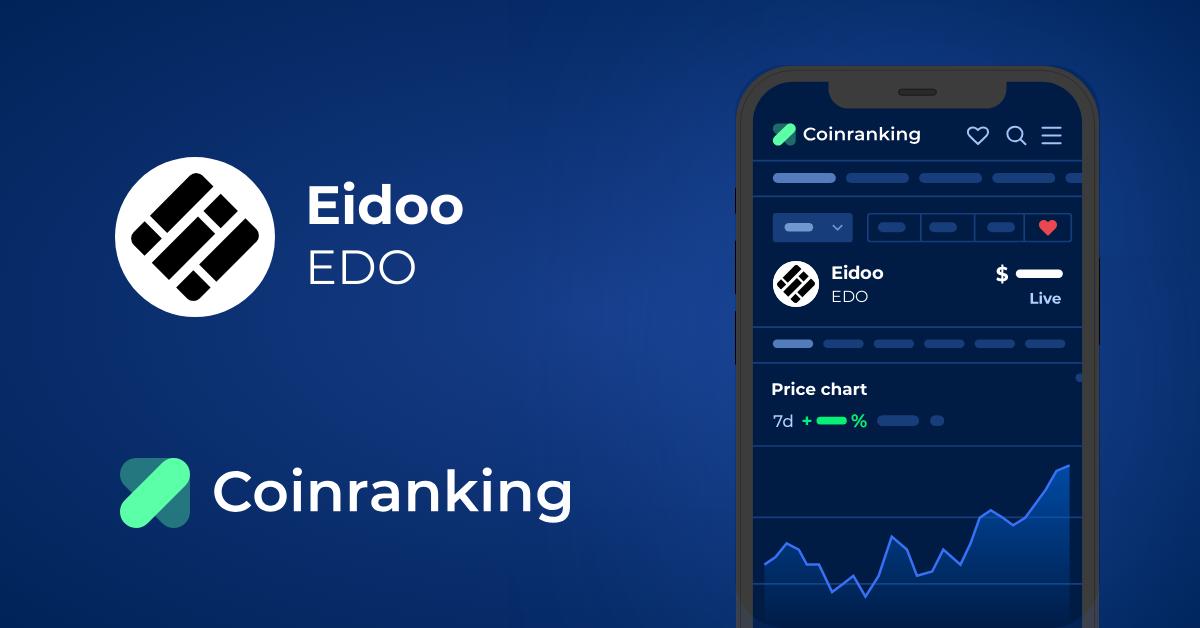 Eidoo Price Today - EDO to US dollar Live - Crypto | Coinranking