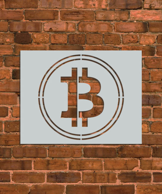 Bitcoin Symbol Stencil | Free Stencil Gallery