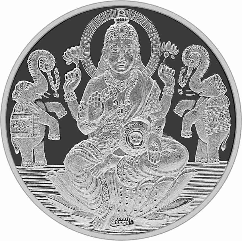 Buy 20 gm Silver Coin () | Ganesh Lakshmi Silver Coin | MMTC-PAMP