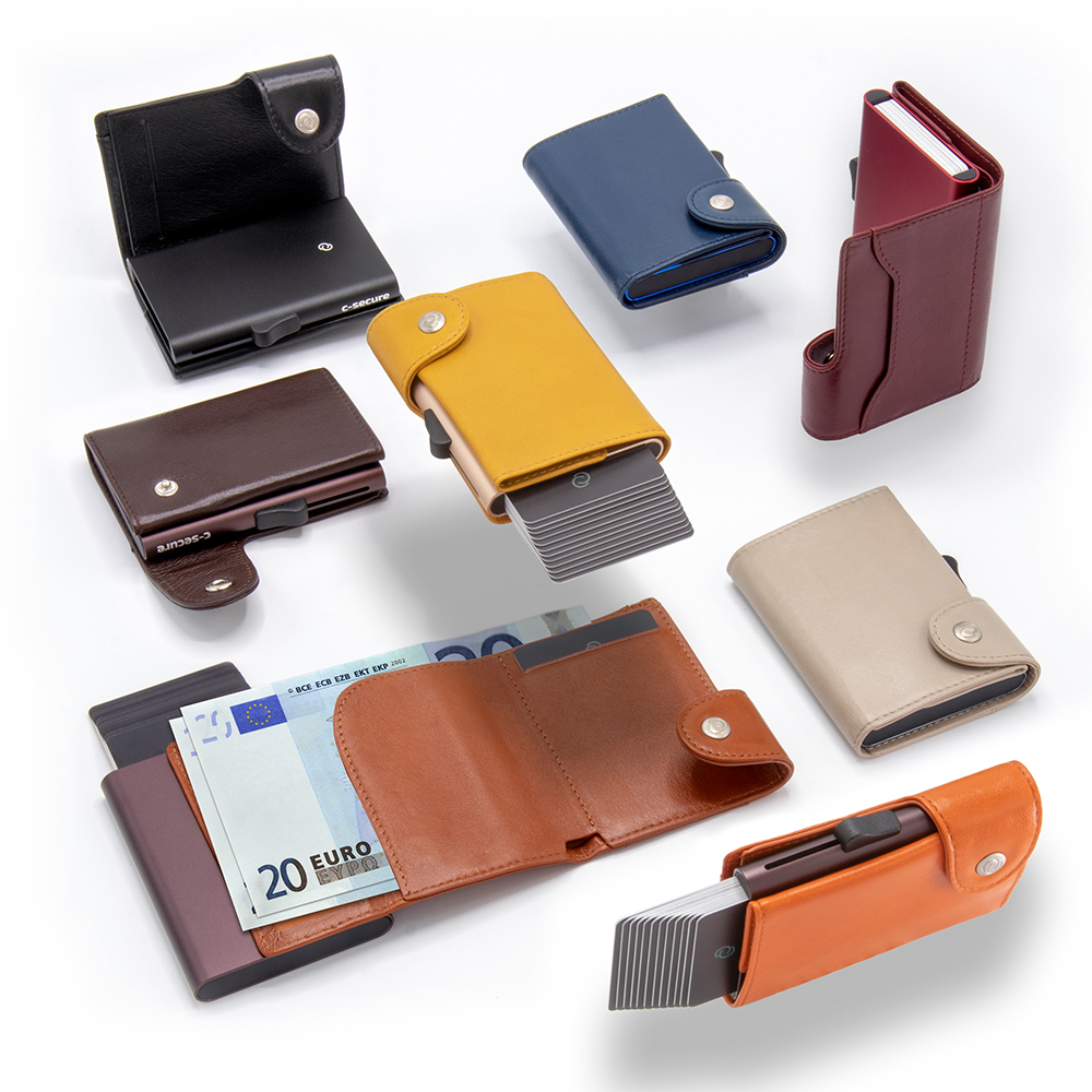 C-Secure RFID cardholder & coin/key wallet - Maramio