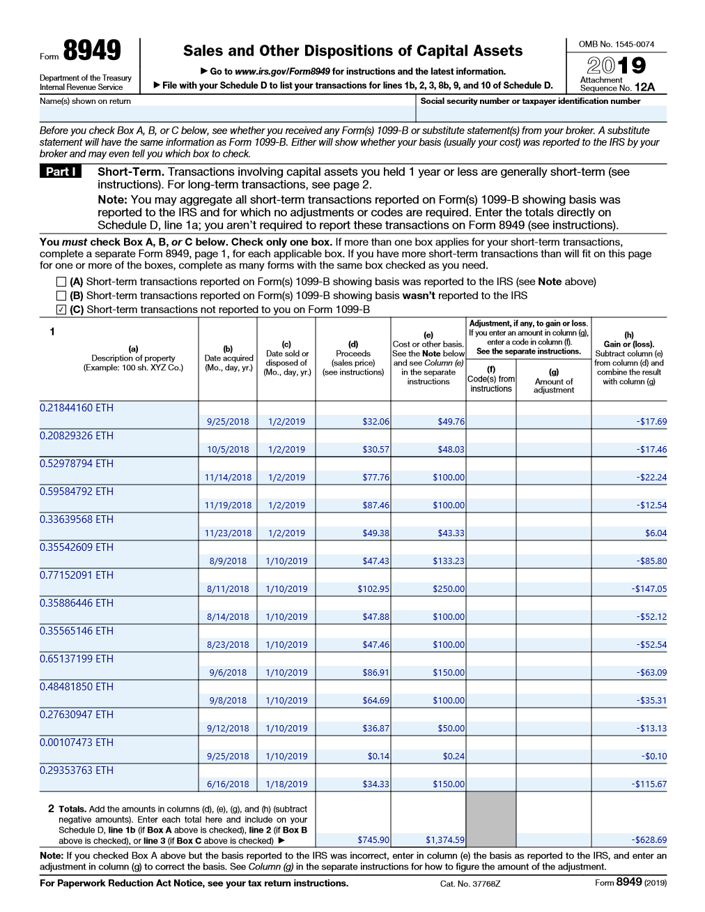 Frequently Asked Questions on Virtual Currency Transactions | Internal Revenue Service