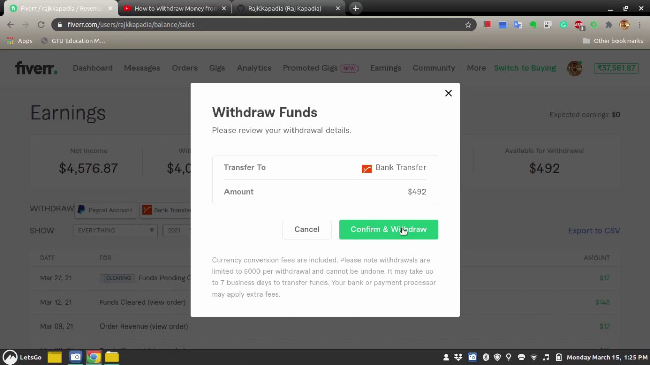 I withdraw money from fiverr 2 weeks ago but haven - PayPal Community