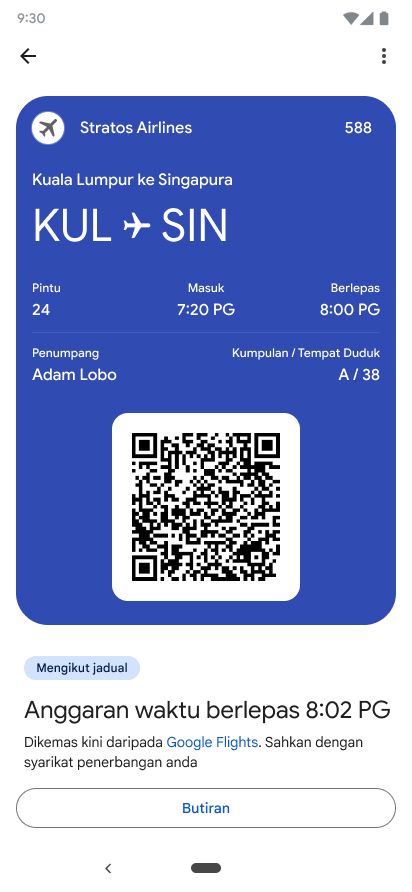 How to quickly add a boarding pass to Google Wallet with a screenshot