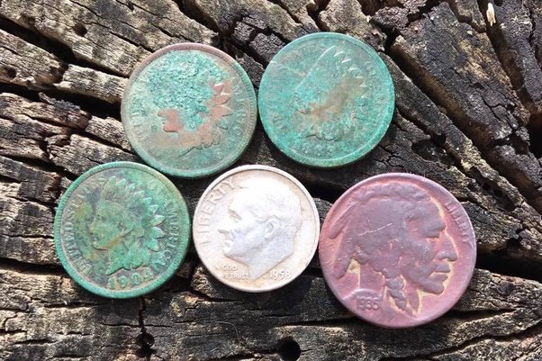 Getting rid of the green damage on copper coins | Coin Talk