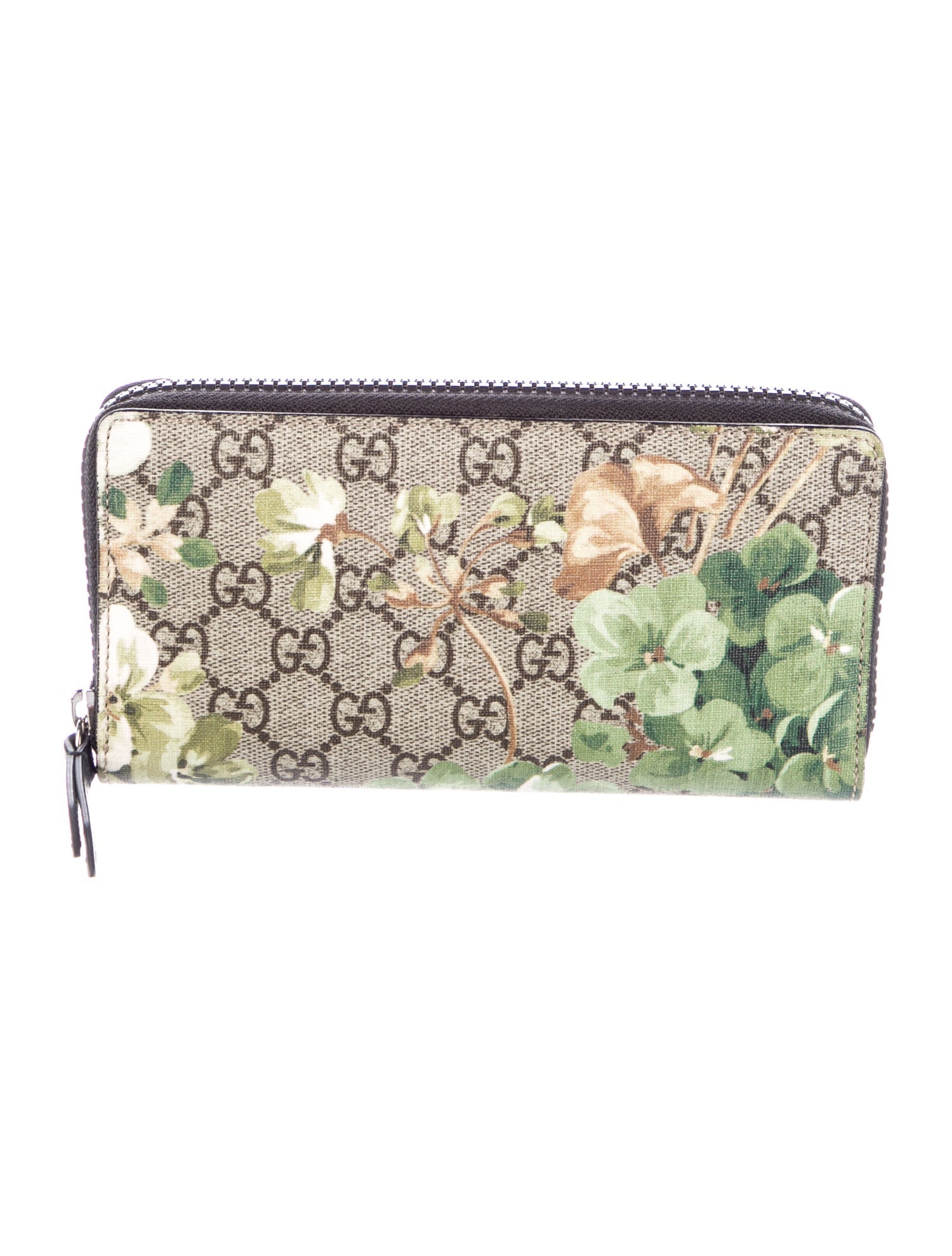 Gucci GG Supreme Blooms Zip Around Wallet (SHF-MVC9KR) – LuxeDH