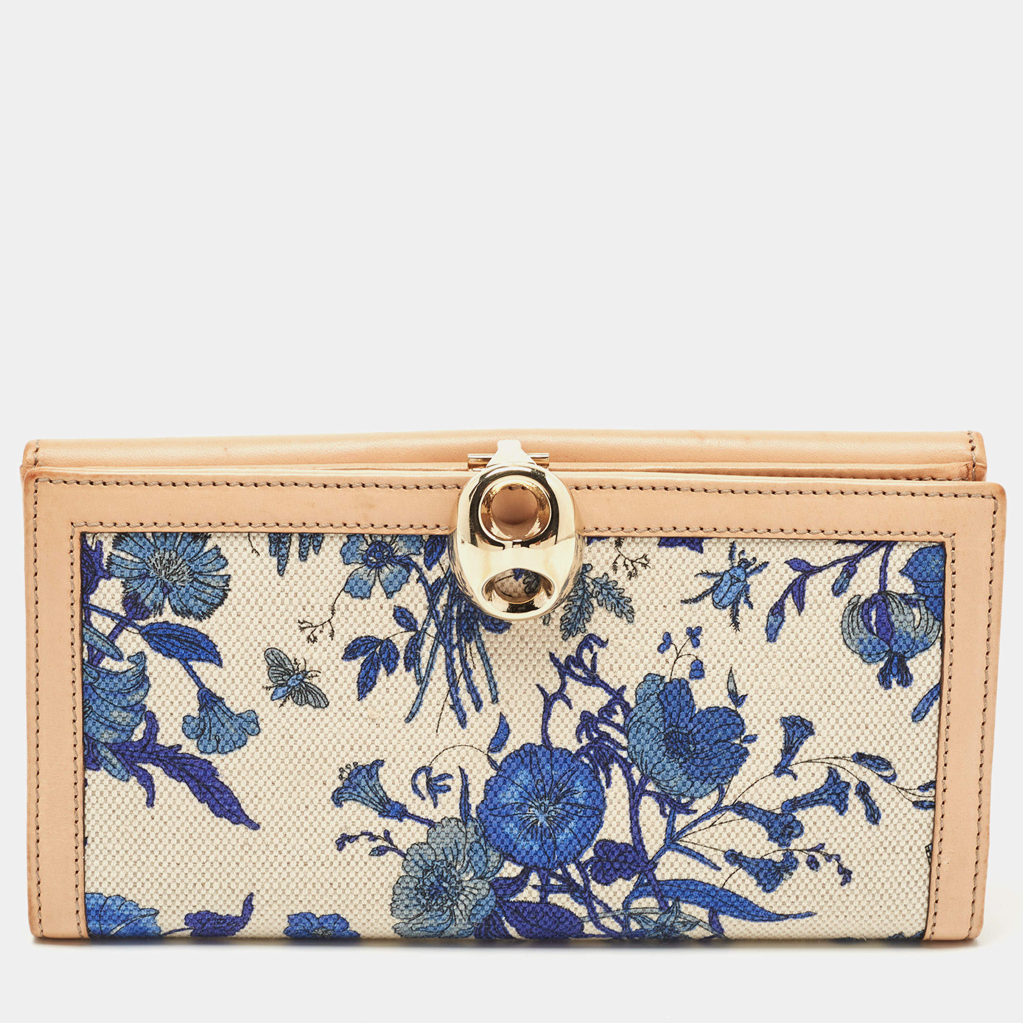 GUCCI BLUE FLOWER WALLET | Flower wallet, Blue flowers, Wallet