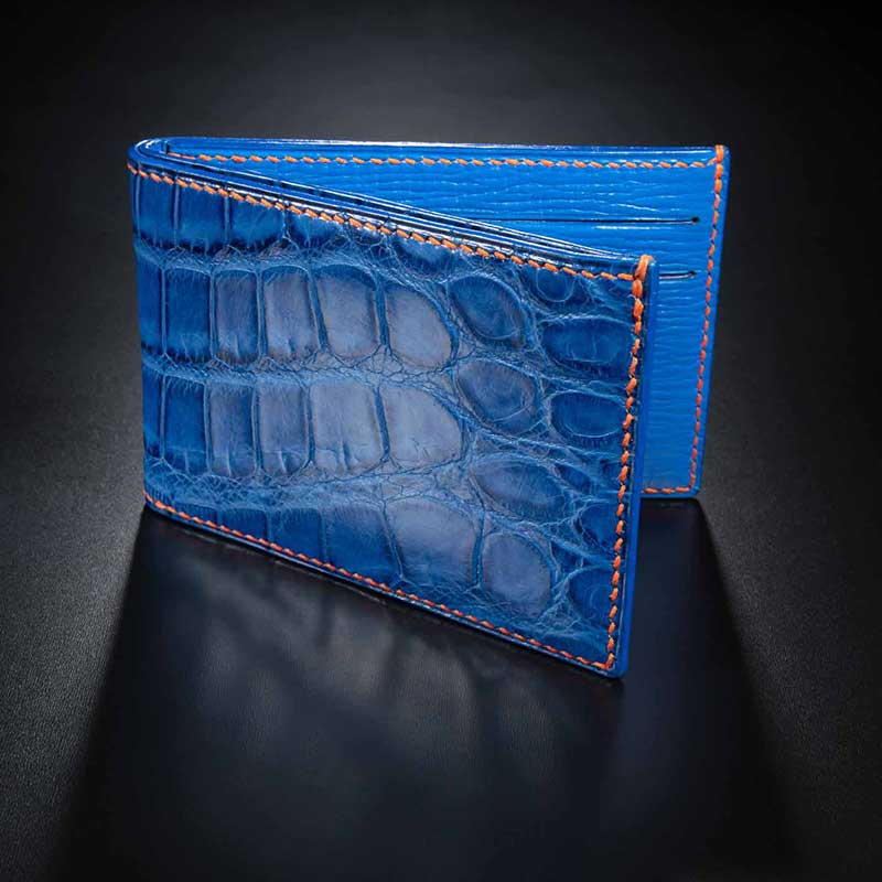 Hermes Alligator Matt Blue Marine Wallet – MILNY PARLON