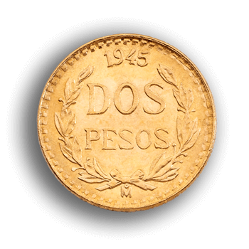 Buy 2 Peso Mexican Gold Coin - Varied Year - Guidance Corporation