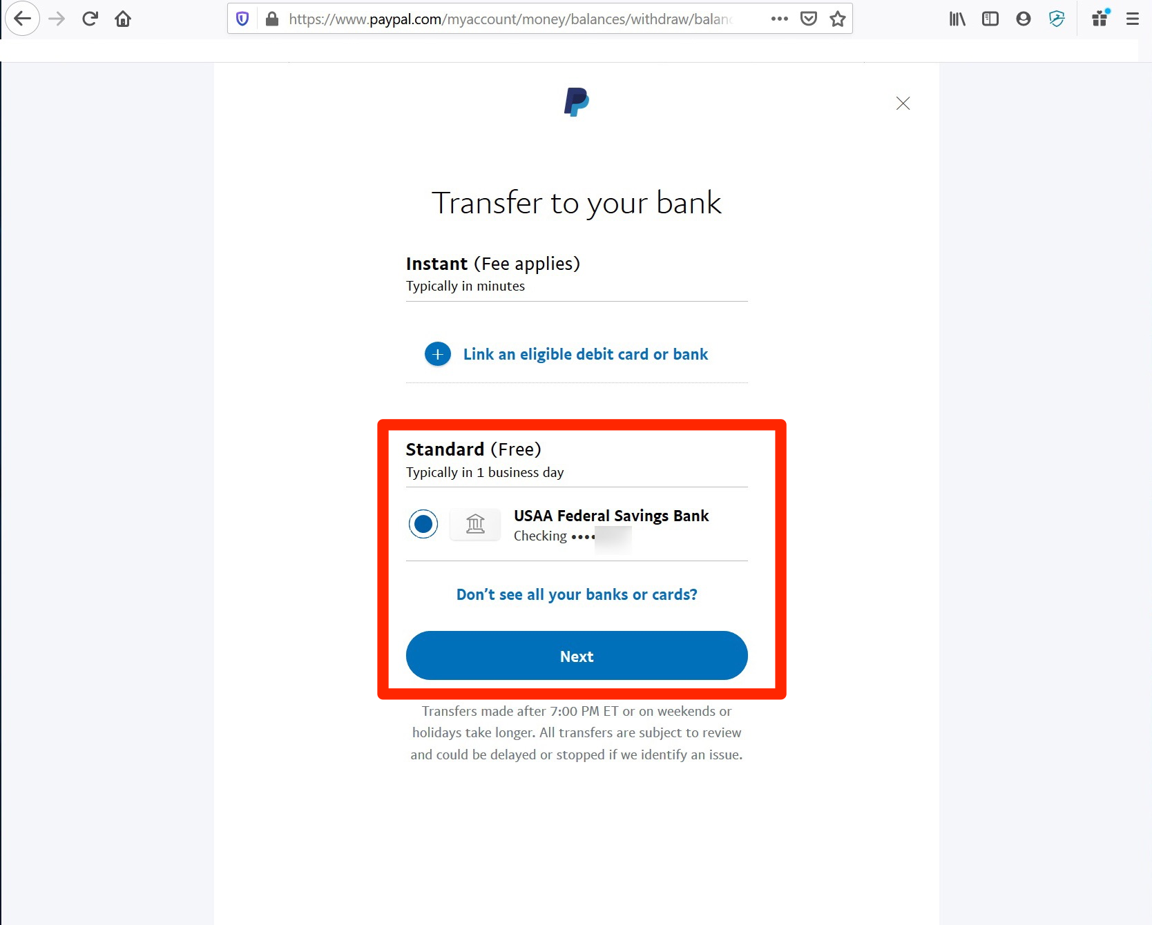 How do I withdraw funds from my PayPal account? | PayPal C2
