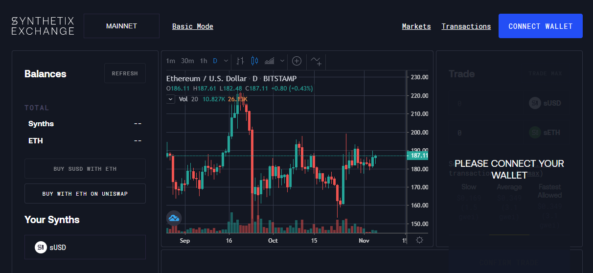 1inch implements integration with Synthetix Exchange