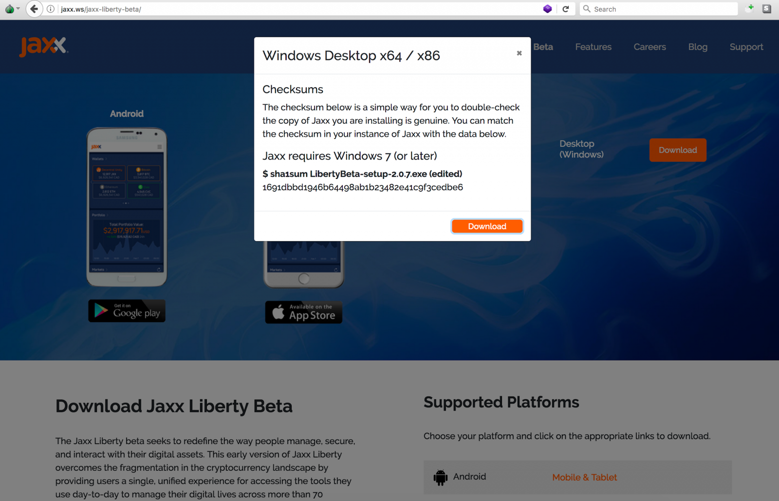 Jaxx wallet phishing campaign aimed to steal user cryptocurrency | ZDNET