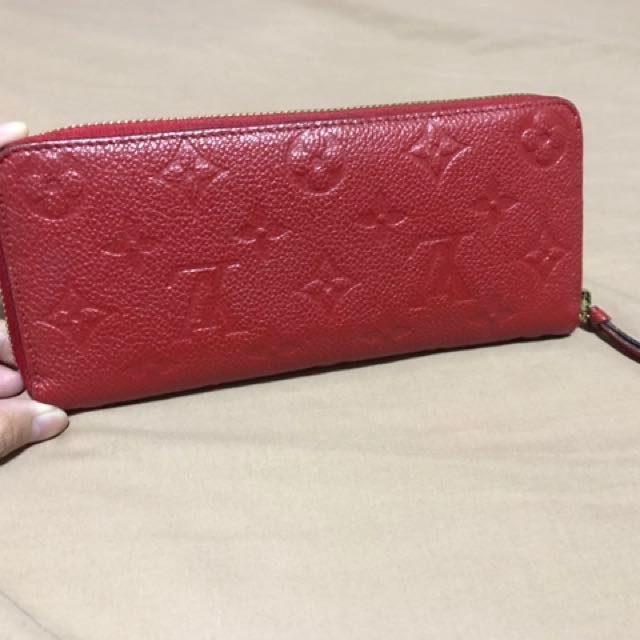 Louis Vuitton Compact Curieuse Wallet in Cerise Red Monogram Empreinte - SOLD