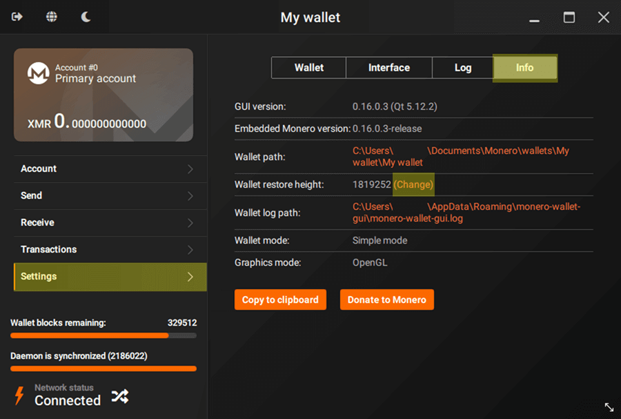 Monero | Support » Can't get Monero GUI wallet to start synchronizing