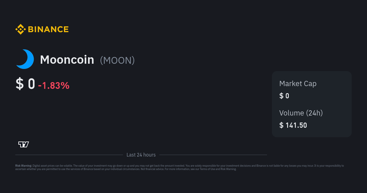 MOON Price and Stats | MarketCapOf