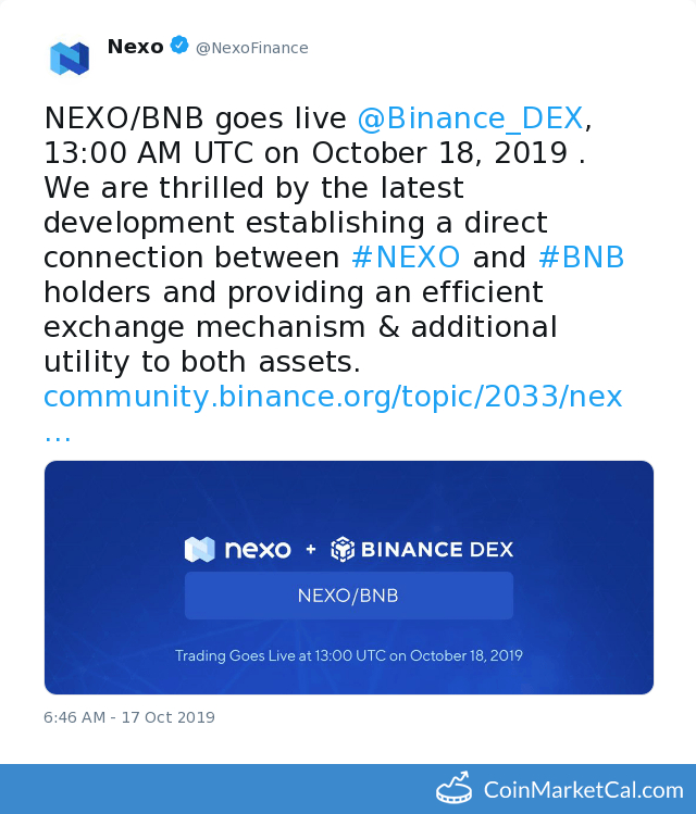 Where is NEXO listed? — helpbitcoin.fun