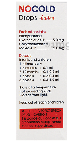 Nocold Drops 15ml: Uses, Side Effects, Price & Dosage | PharmEasy