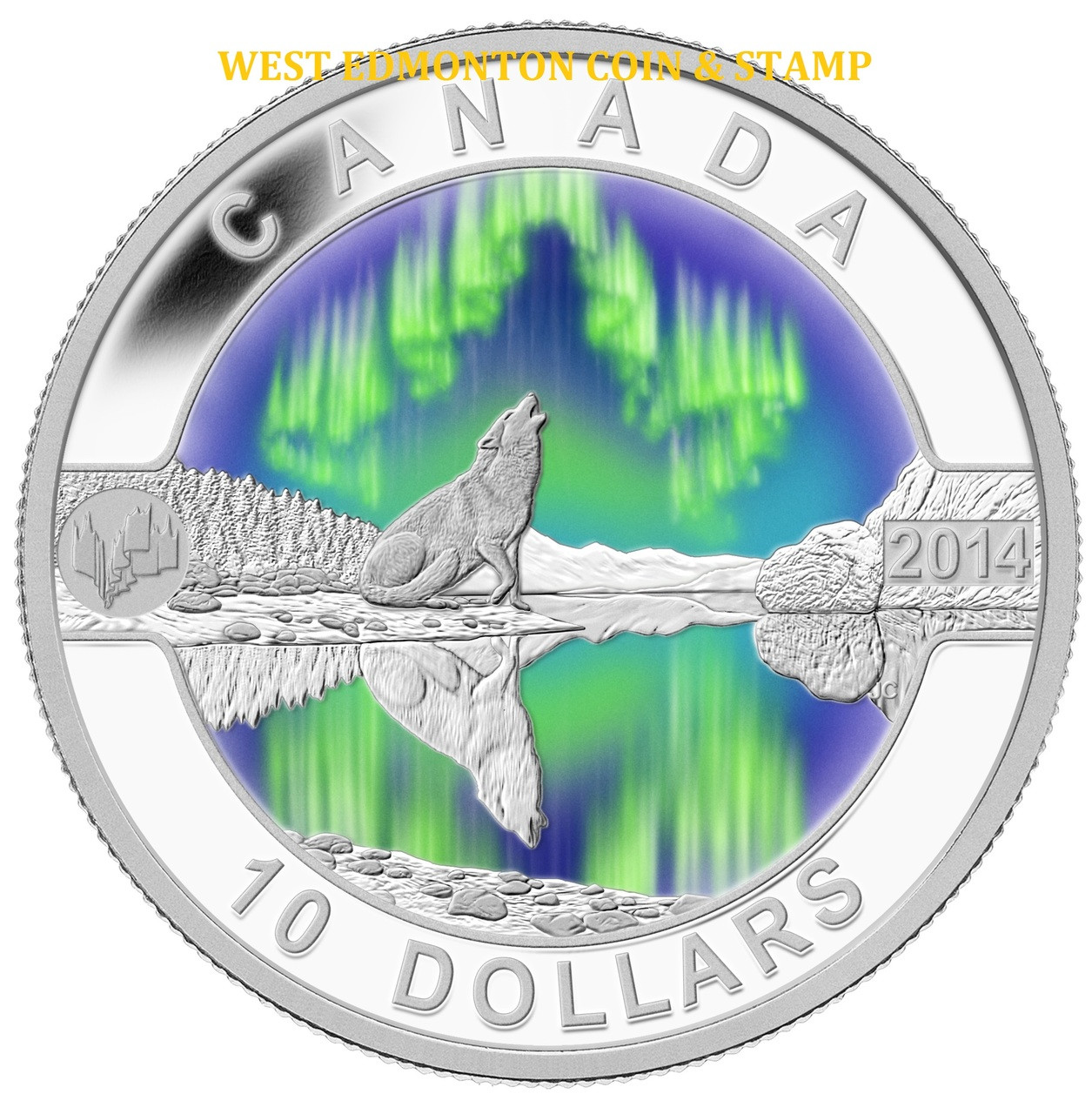 $20 Fine Silver Hologram Coin - Northern Lights – Canada Gold Bullion