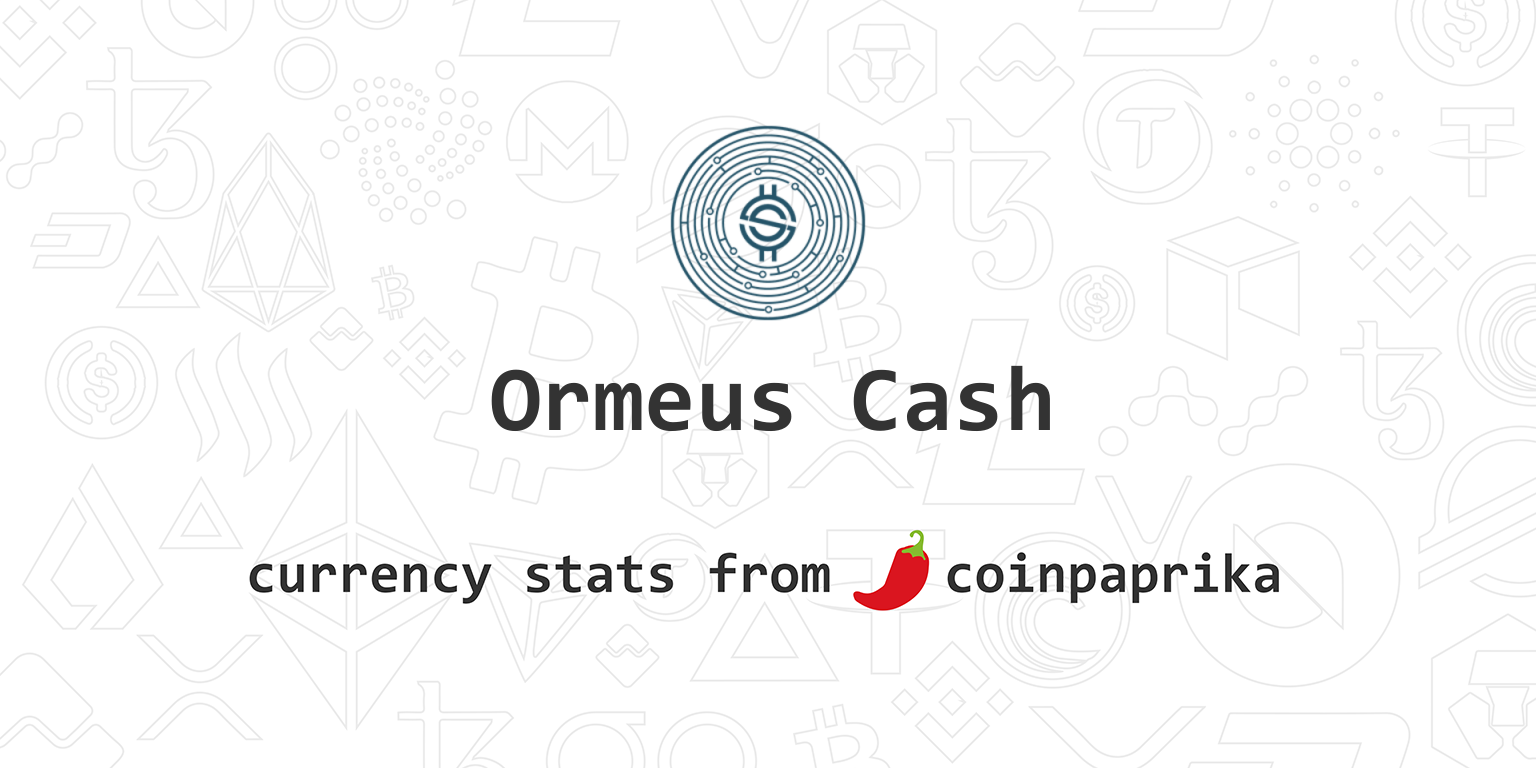 Ormeus Cash Price | OMC Price index, Live chart & Market cap | OKX