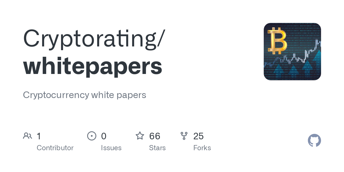 GitHub - Cryptorating/whitepapers: Cryptocurrency white papers