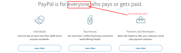 If you opened your PayPal account before you were 18, close it | Hacker News