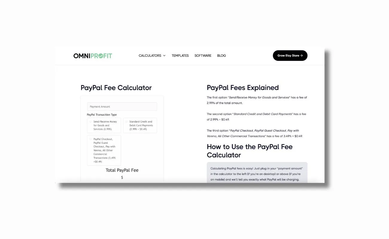 PayPal Fee Calculator | helpbitcoin.fun