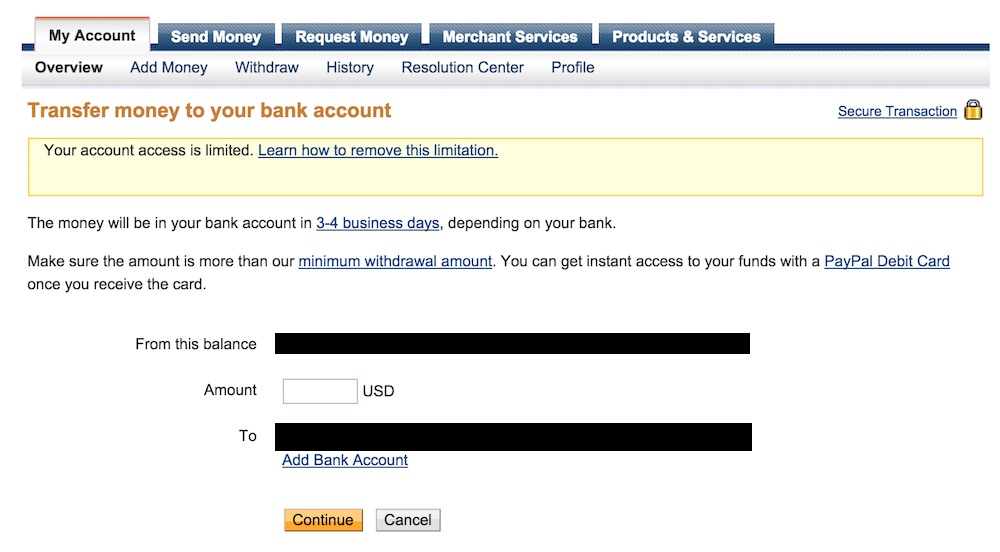 PayPal Account: Limitations & Restrictions | PayPal UK