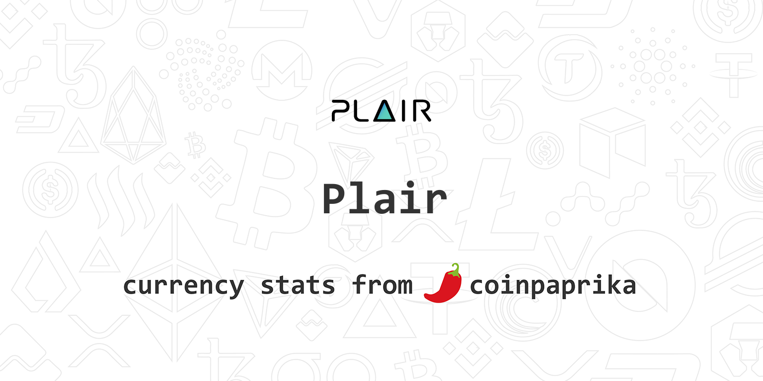 Plair Price - PLA Live Chart & Trading Tools