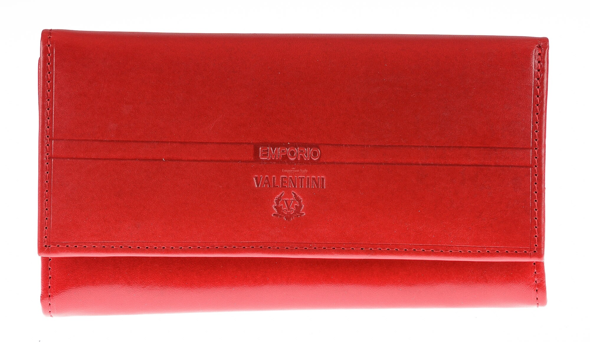 Women's continental wallet in calf leather color red – Il Bisonte