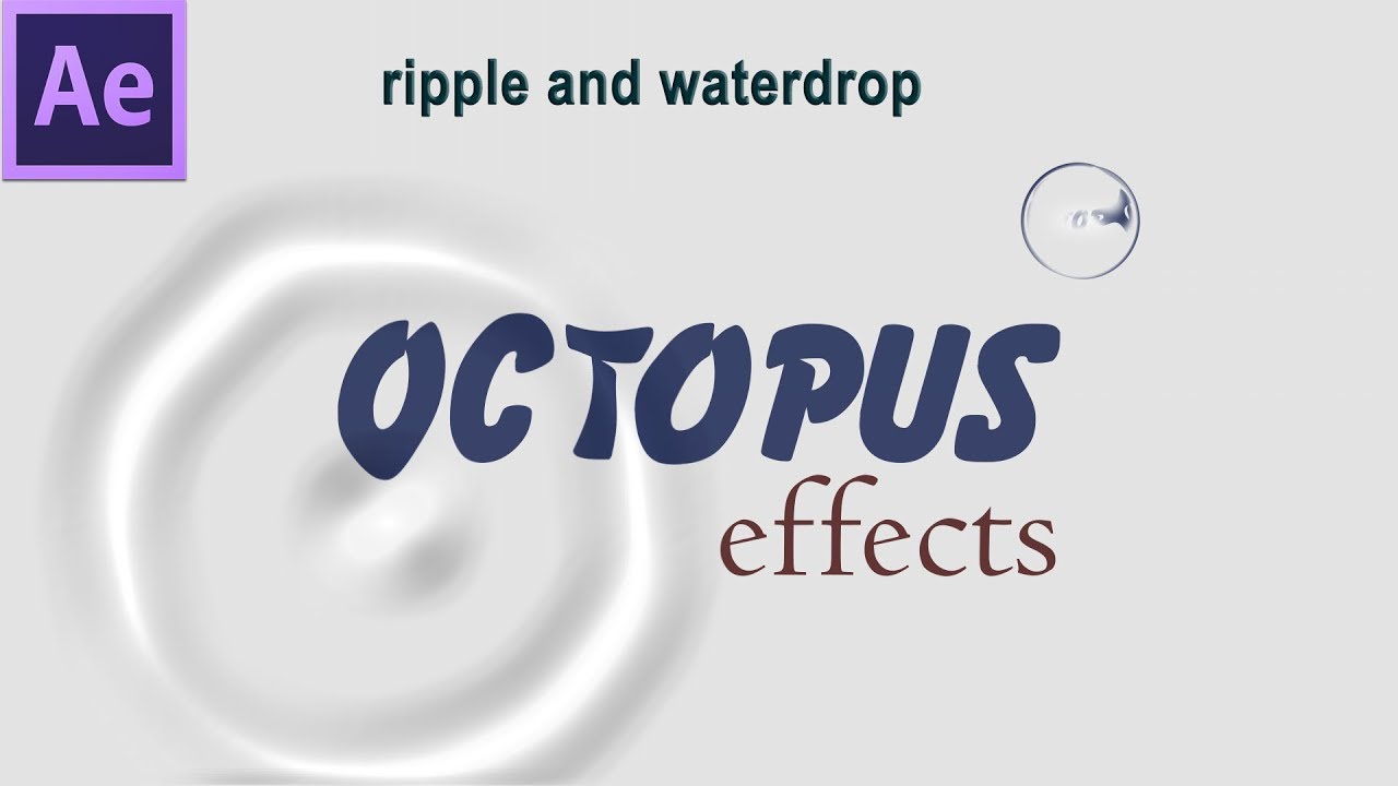 After Effects Tutorial: Subtle Ripple Effect | Tutoriales, Effects photoshop