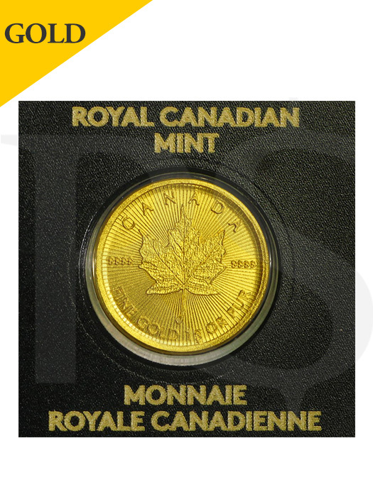 Royal Canadian Mint 1g Fine Gold Maple Leaf -Sealed in Assay- - U.S. Coins and Jewelry