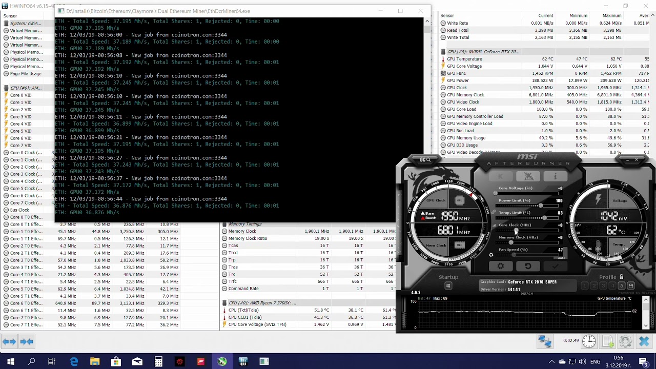 Mining with NVIDIA GeForce RTX - BetterHash Calculator