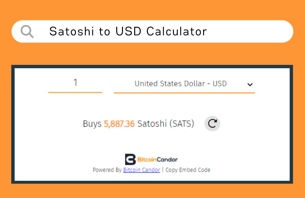 Convert SATOSHI to USD - ADVFN