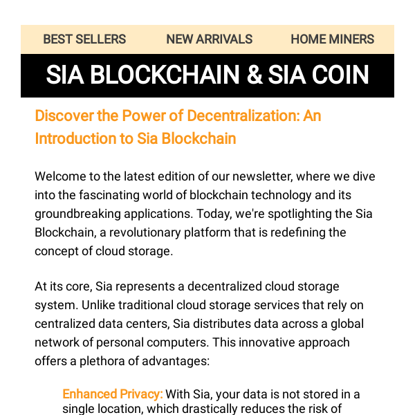 What Is Siacoin (SC)? | A Guide to Decentralized Cloud Storage