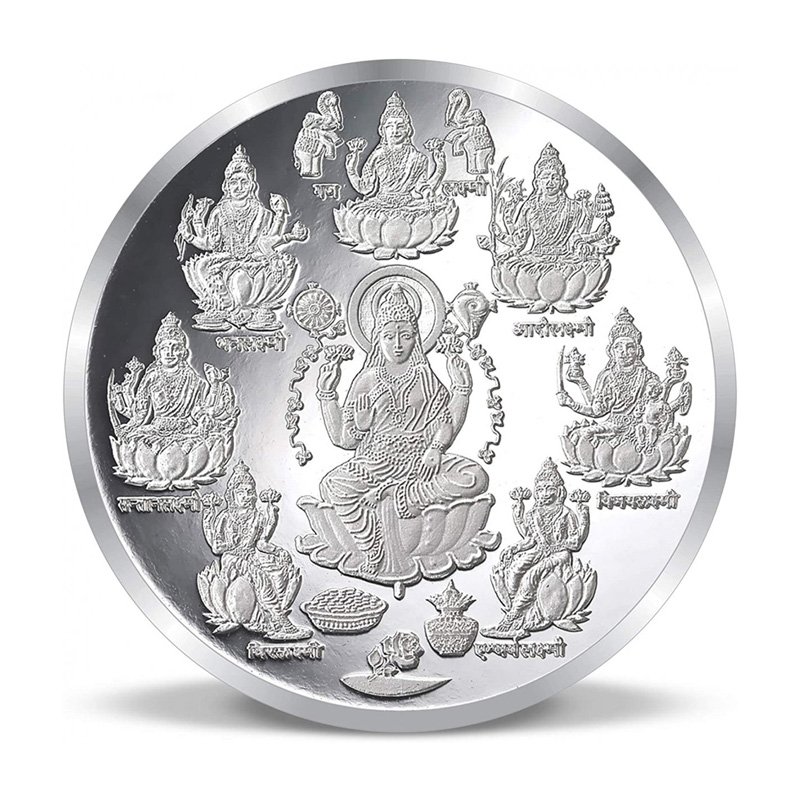 Gram Lakshmi Silver Coin ( Purity) – Bangalore Refinery