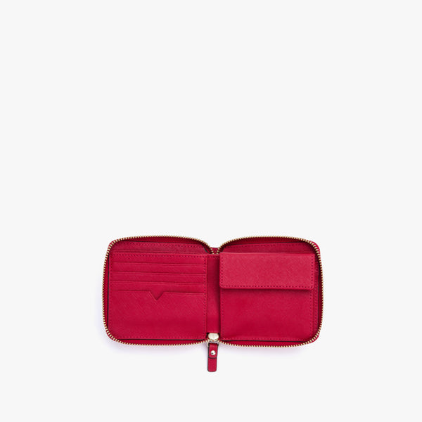 Charlie - Red small leather wallet – X NIHILO