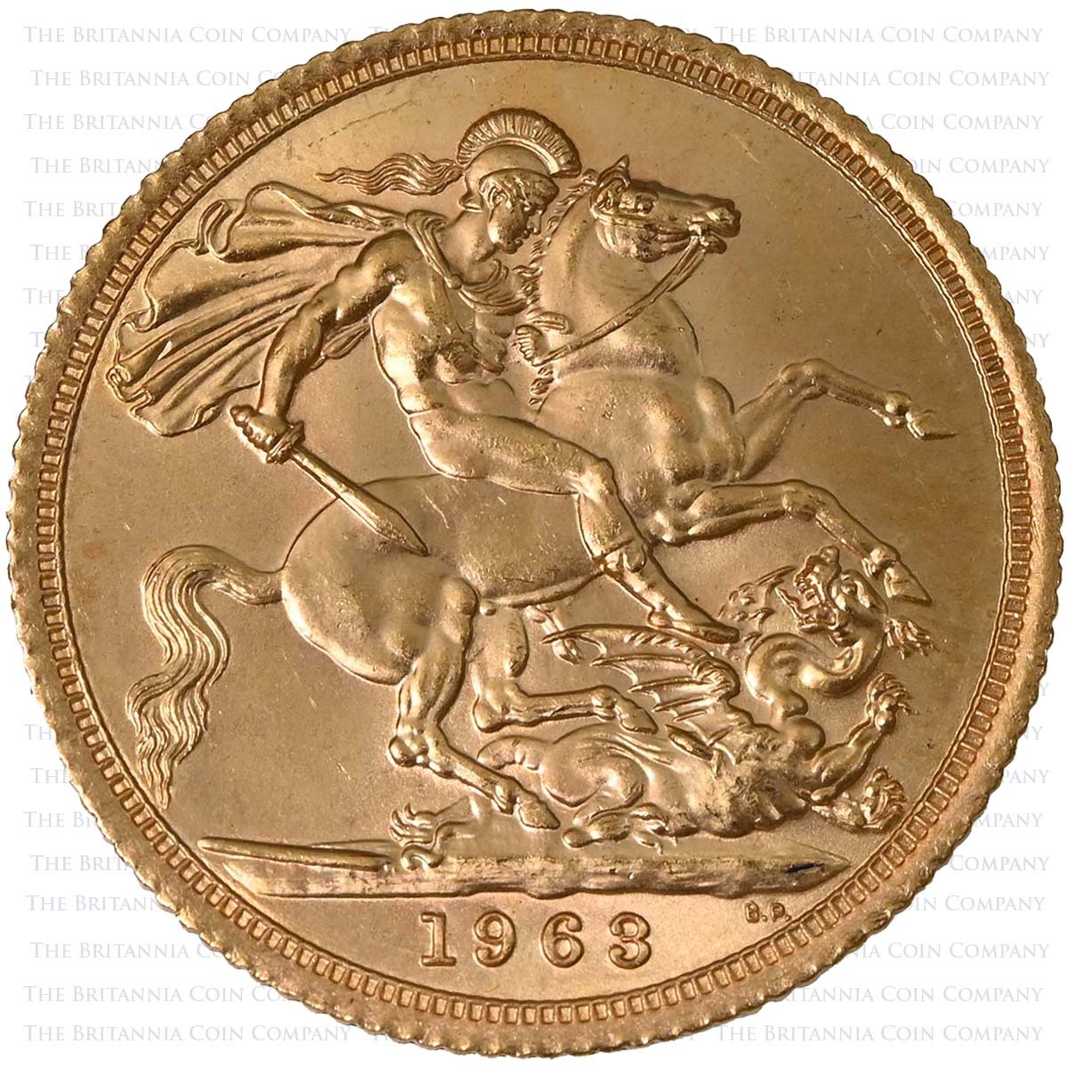 The gold half-sovereign coin