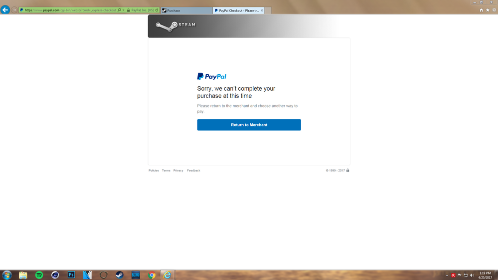 PAYPAL Option is gone ! :: Steam Discussions