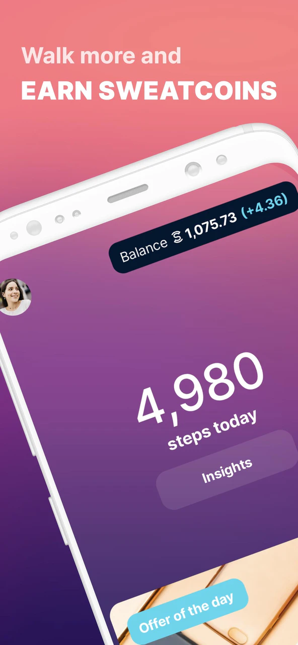 Sweatcoin・Walking Step Counter APK + Mod (Free purchase) for Android