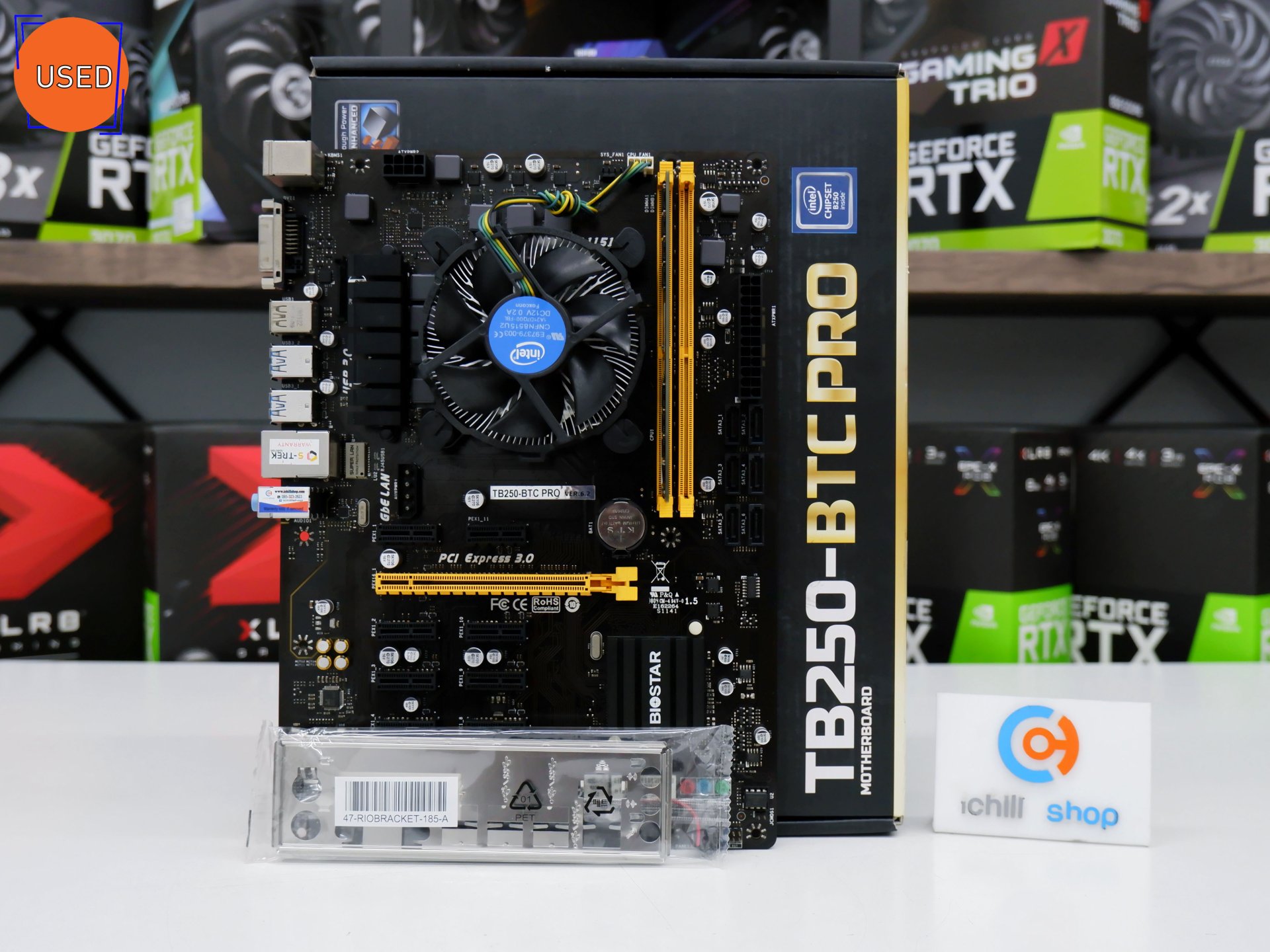 Biostar Goes Mining: New TBBTC PRO Motherboard and RX D Mining GPU