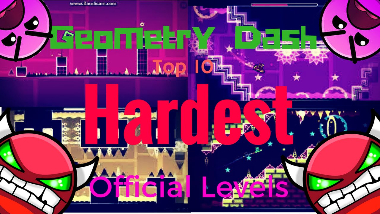 Hardest levels in Geometry Dash, ranked