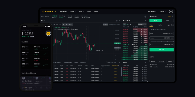 Cryptocurrency trading platform | Crypto exchange app | TabTrader