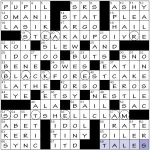 Sunday, June 18, – Daily Crossword Links