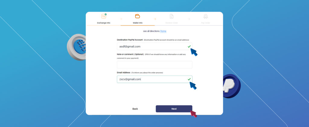 Exchange Webmoney WMZ to PayPal USD