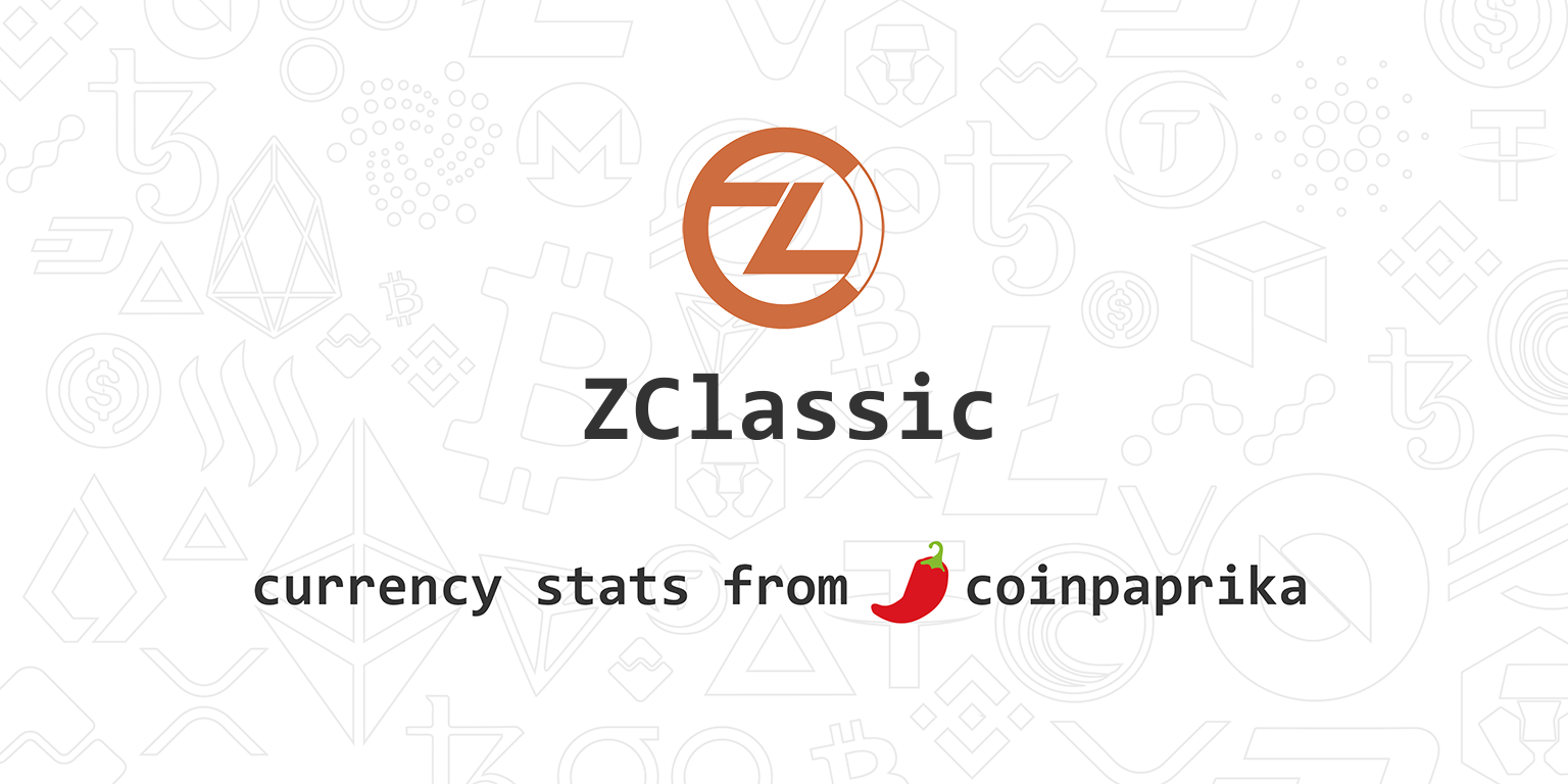 ZClassic price today, ZCL to USD live price, marketcap and chart | CoinMarketCap